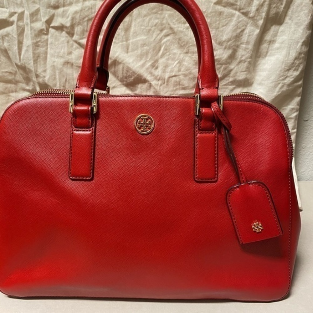 Tory Burch Robinson Triple-Zip Satchel